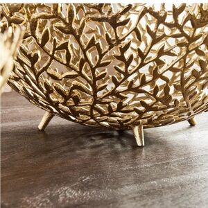 Ornate Gold Leaf Design Bowl